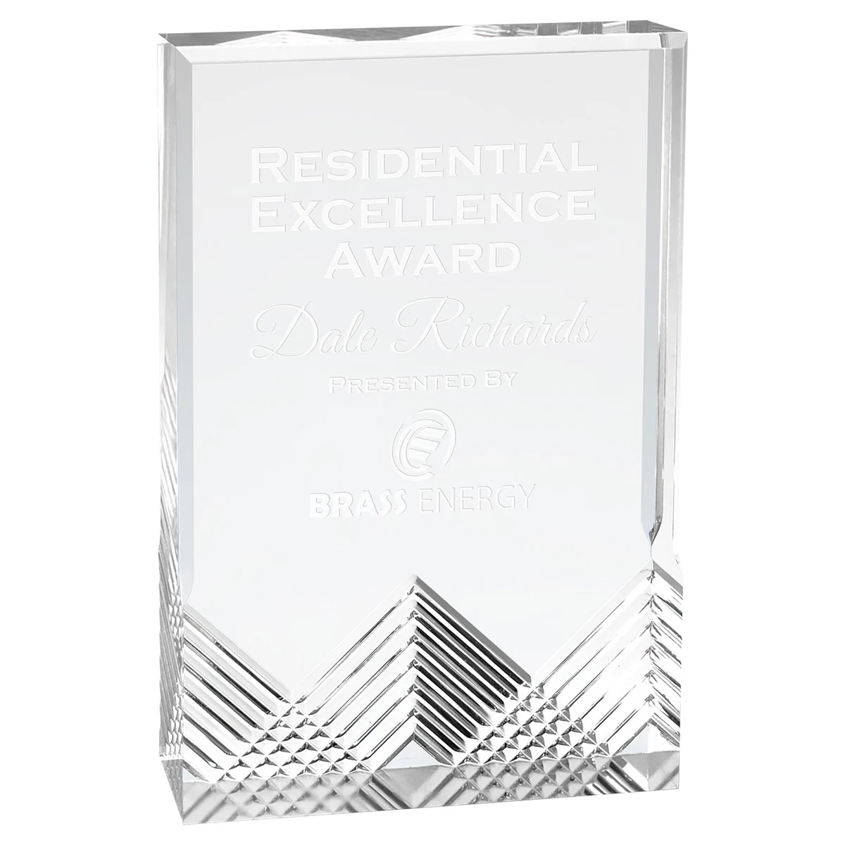 5" x 7" Silver Apex Mirage Acrylic Award 1