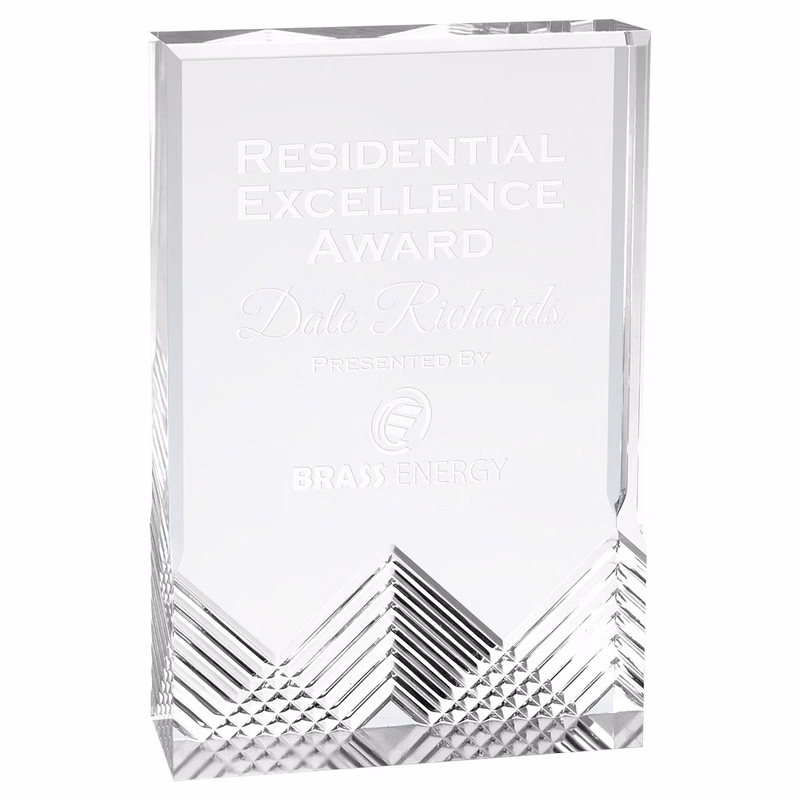 5" x 7" Silver Apex Mirage Acrylic Award