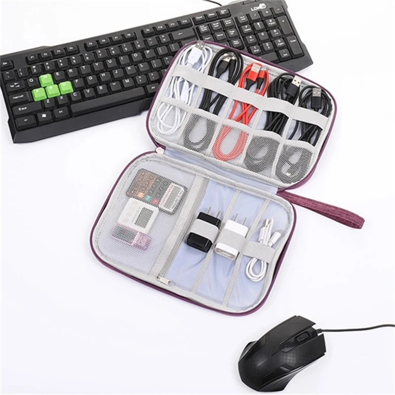 Portable USB Cable Organizer Bag 1