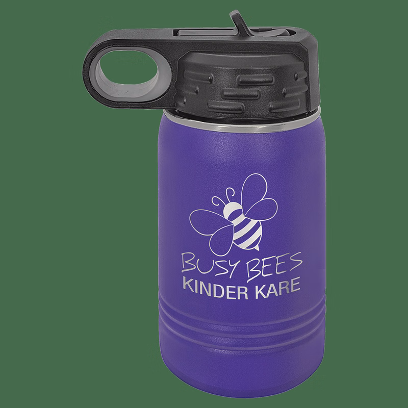 12 oz. Purple Laser Engraved Polar Camel Water Bottles