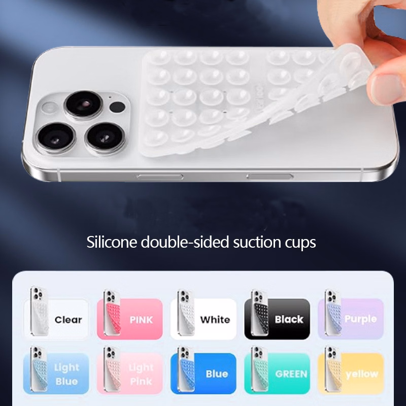 Silicone Suction Cup Phone Case Mount Double Sided