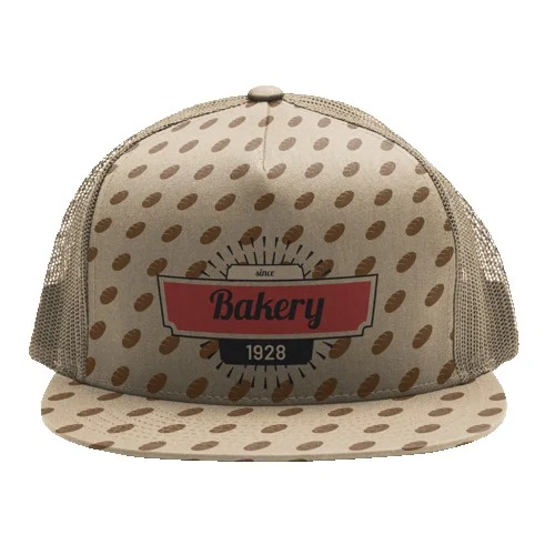 Sublimation 5 Panel Mesh Back Cap - High, Medium, Or Low Crown - Premium Poly Twill 1