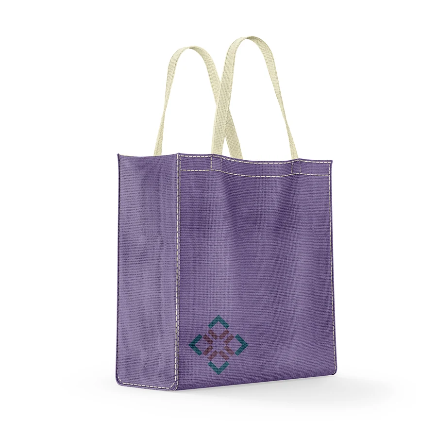 RPET 80 GSM PP Non-Woven Tote Bag w/ Custom Print - 8"W x 1