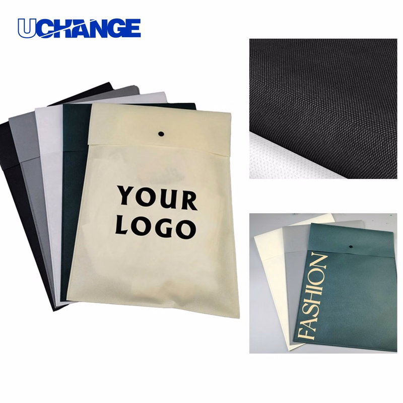 Non-Woven Garment Bag Cover with Button for Storage