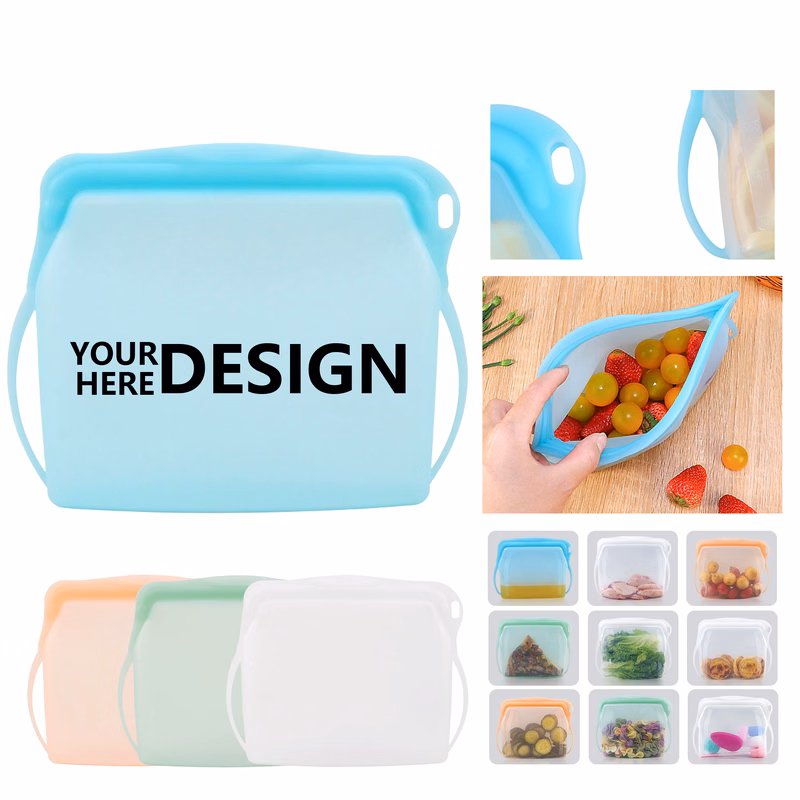 Eco-Friendly Silicone Food Storage Pouches
