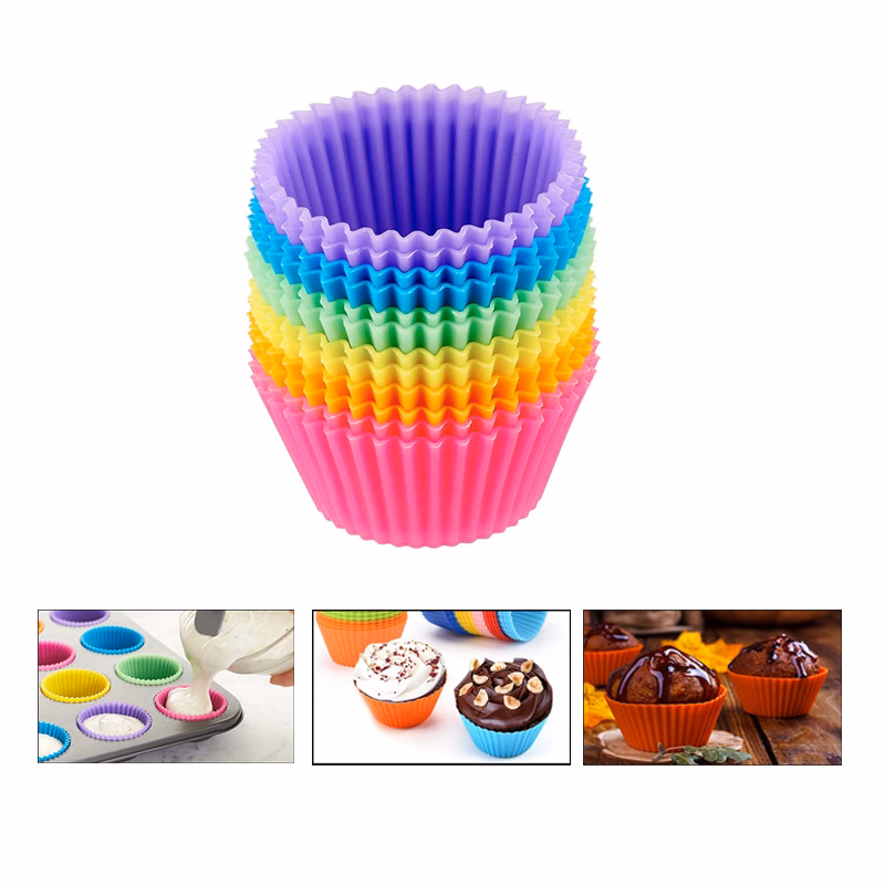 Silicone Muffin Cups/Baking Cup Cake Mould