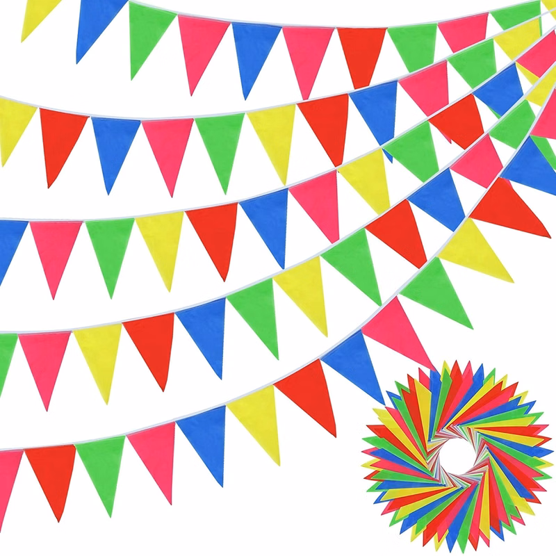 Colorful Pennant Flags Banner