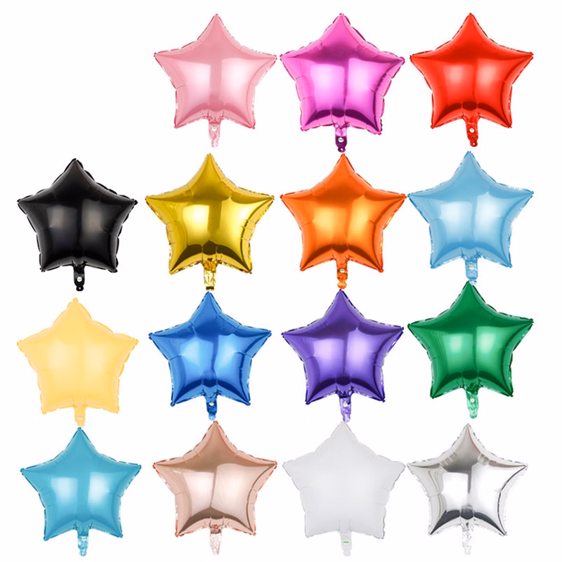 18" Star-Shaped Aluminum Film Balloon