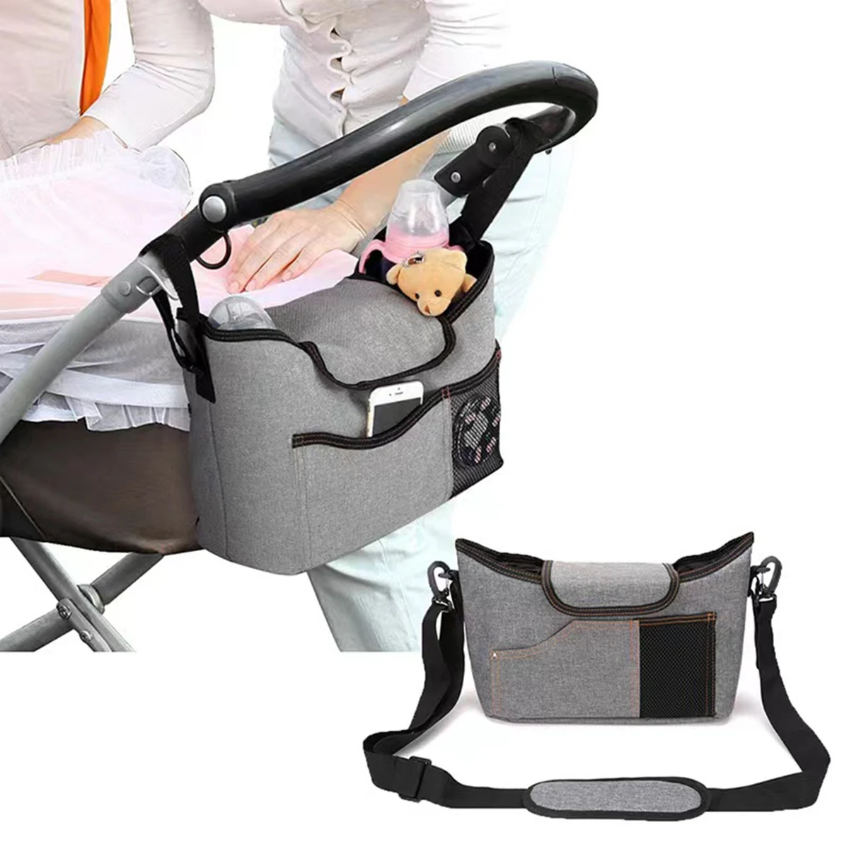 Dual-purpose Baby Stroller Organizer 1
