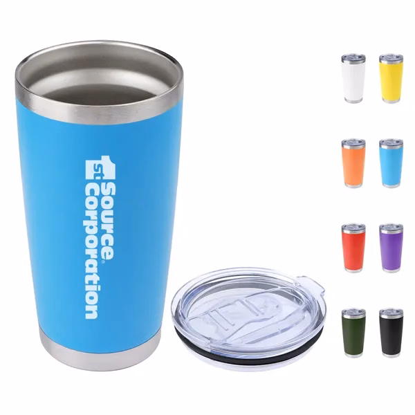 20oz Stainless Steel Insulated Travel Tumbler W/ Slide Lid