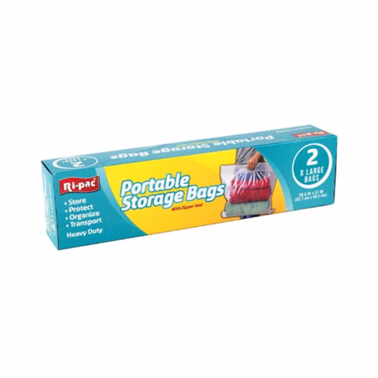 Portable Storage Bags - XL 2 Pack Heavy Duty