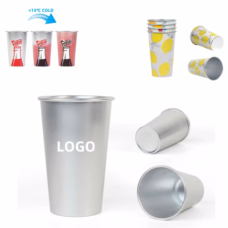 15oz Full Color Changing Stadium Aluminum Cold-drink Cups