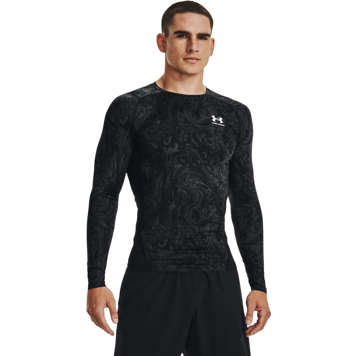 HeatGear Printed Men's Compression Long Sleeve 1