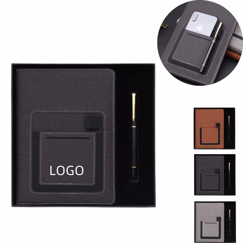 Premium A5 Notebook Journal And Metal Pen Set Gift Box