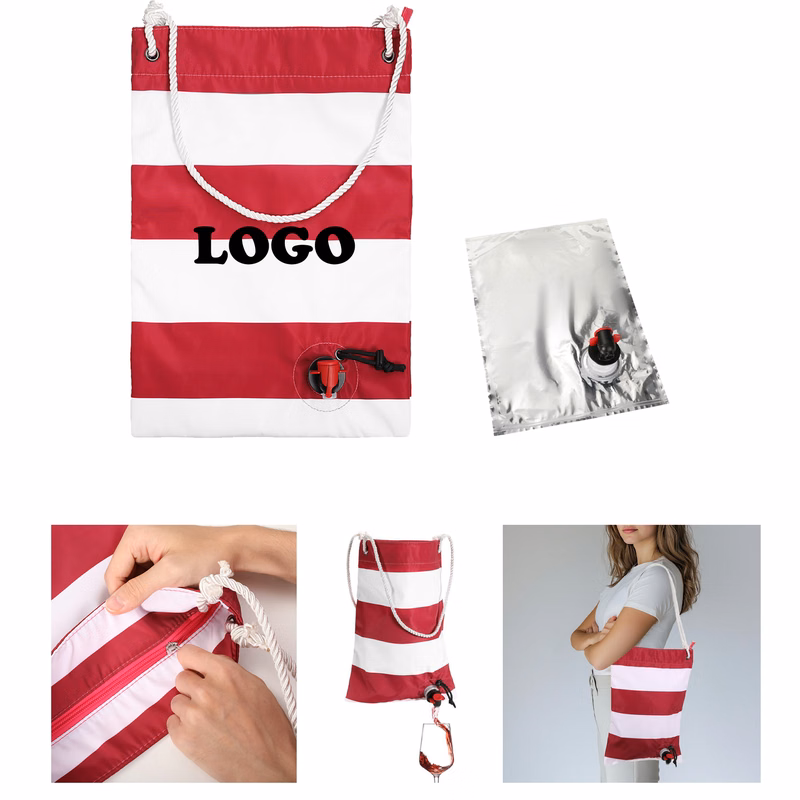 MOQ 10 pcs Custom Wine Tote