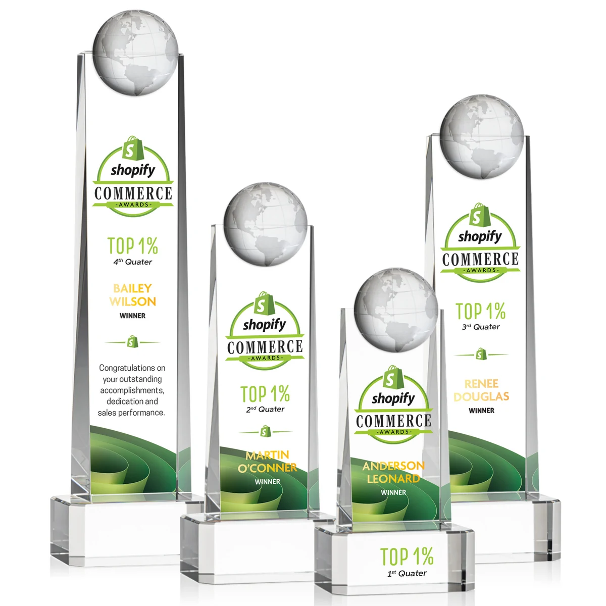 Sherbourne Globe VividPrint™ Award - Clear 1