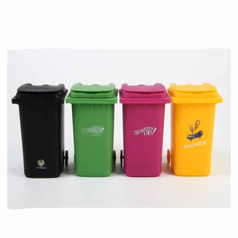 Trash Can and Recycling Mini Storage Bin Pen Holder