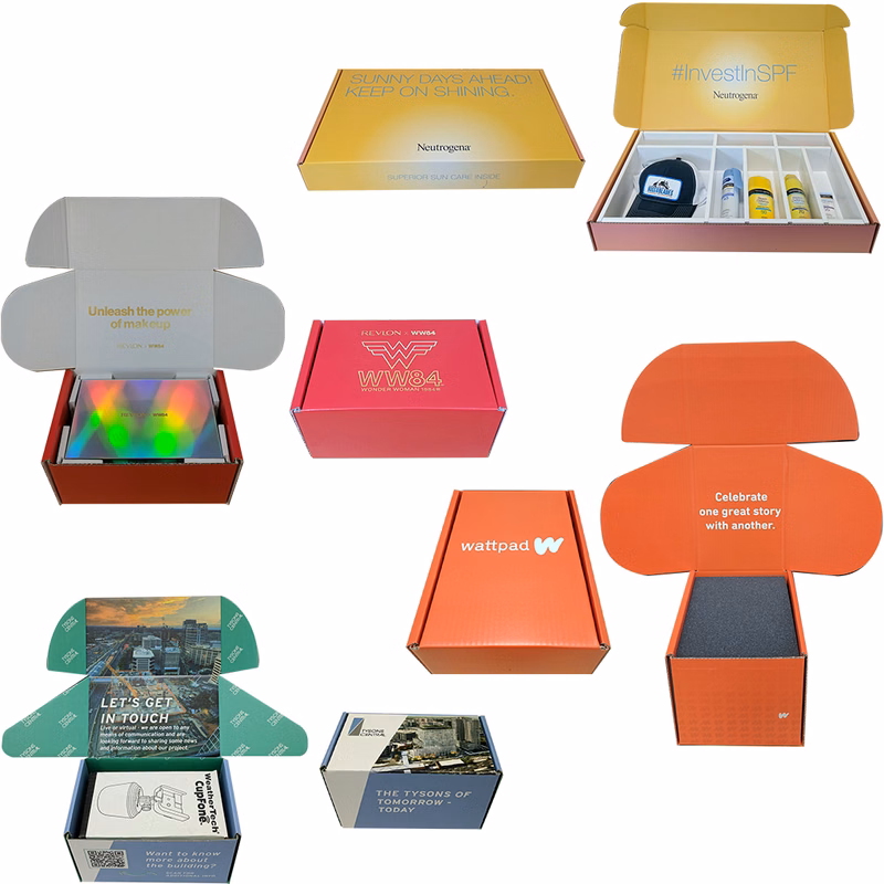 Custom Printed Full Color Corrugated Display Mailer Box - Custom-Sized
