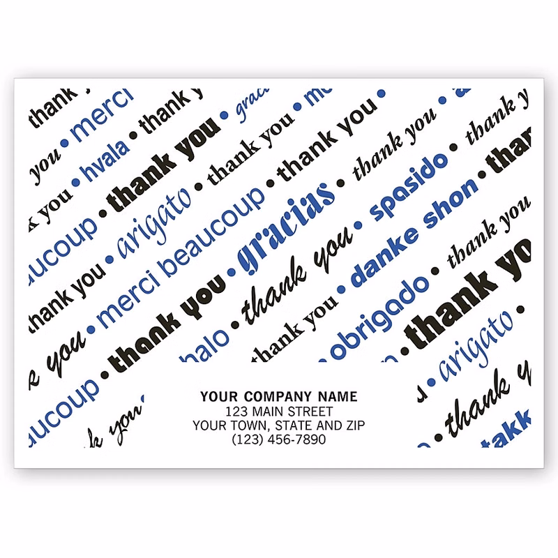 Auto Floor Mats, "Thank You"