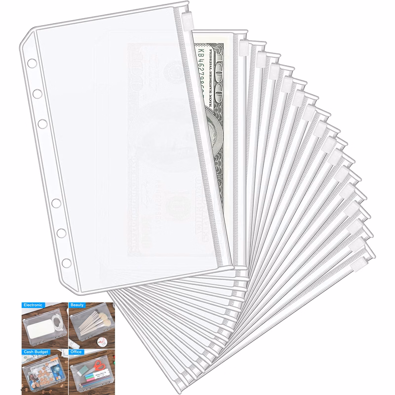 16Pcs A6 Binder Pocket