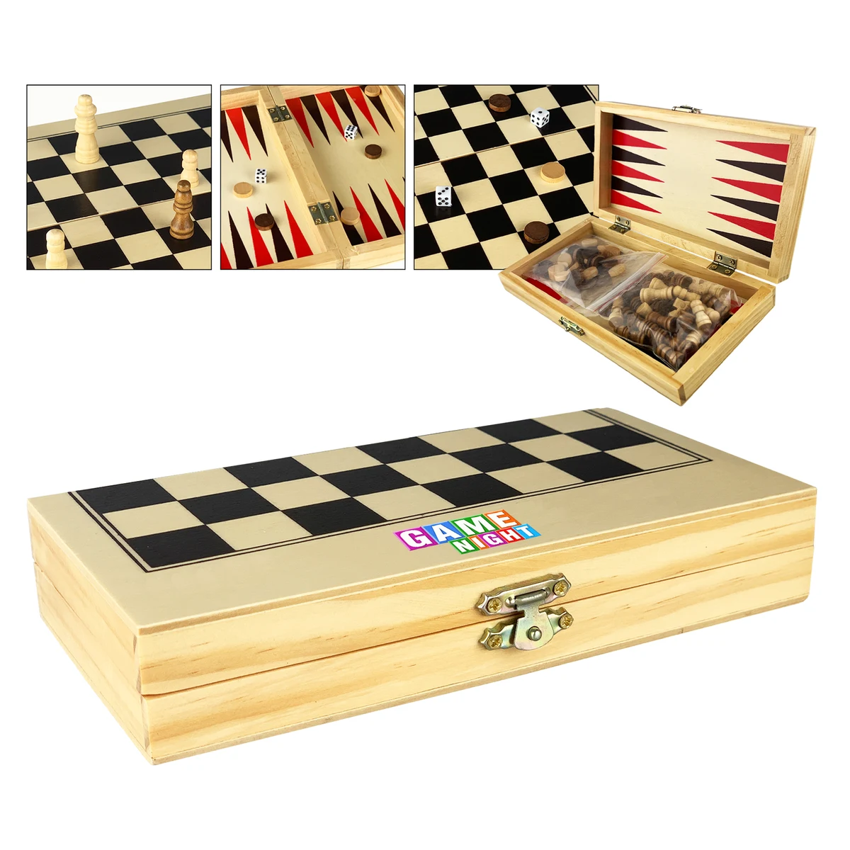 3 in 1 Wooden Play Case 1