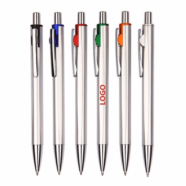 Silver Super Glide Slim Ballpoint Pen