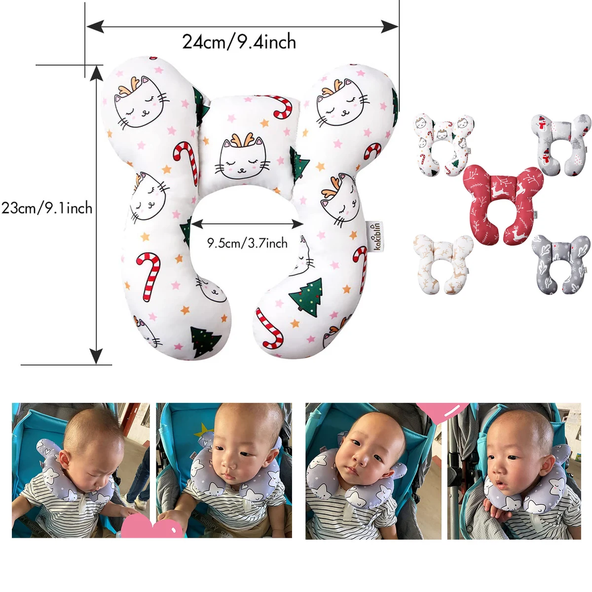 1 Year Old Baby Carseat Head Support Pillow 1