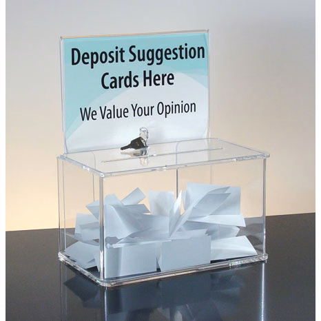 Small-Size Locking Entry Box with Sign Holder