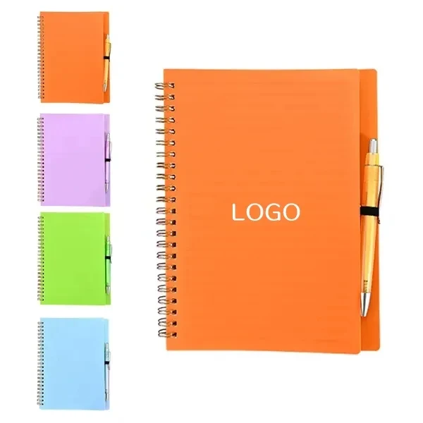 A5 Spiral Notebook and Pen Set 1