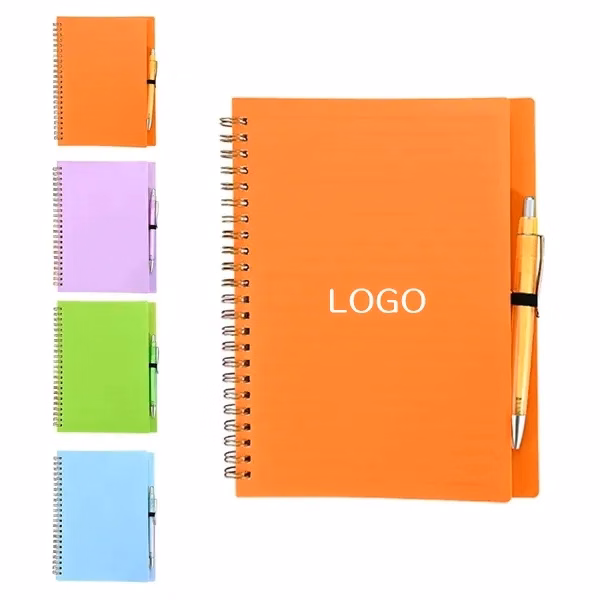 A5 Spiral Notebook and Pen Set