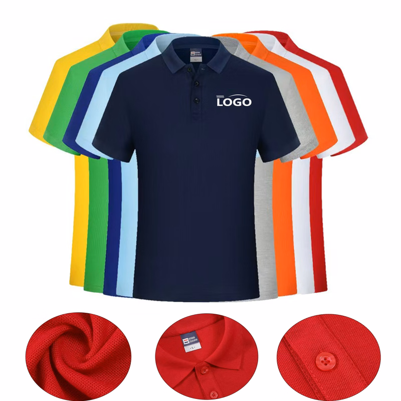 Polo Shirts Short Sleeve Pullover Cotton Work Shirt