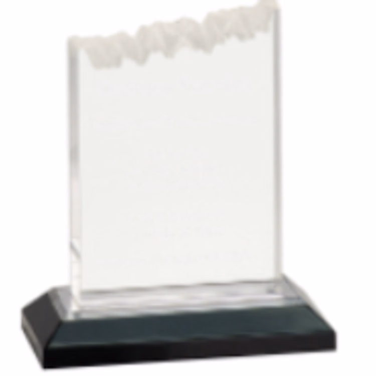 5X6 Silver Frosted Impress Acrylic Award