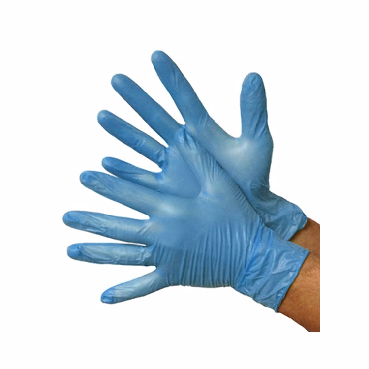 Vinyl Gloves - Blue Medium