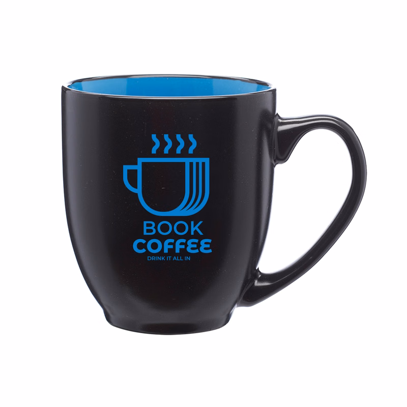 16 oz. Hidden Hue Ceramic Bistro Mug (1 Color Imprint)