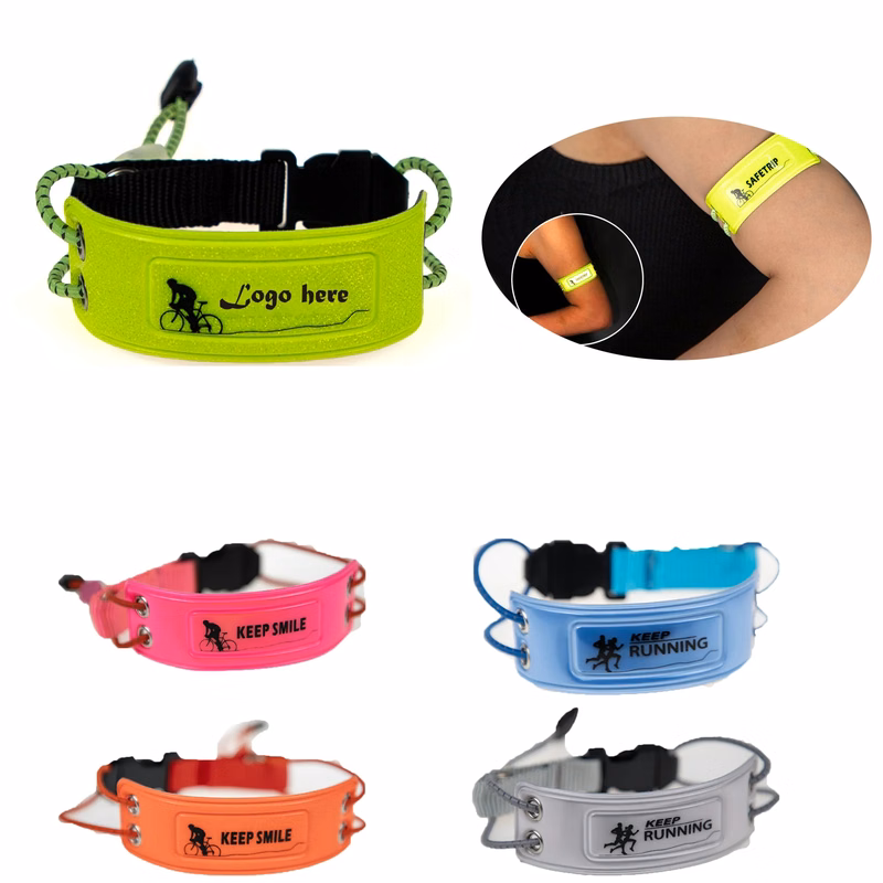 Custom Logo Reflective Armband - Cycling Leg Straps