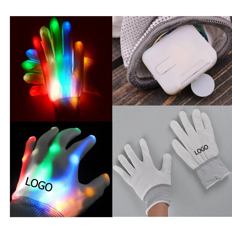 LED Halloween Ghost Claw Luminous Gloves 1