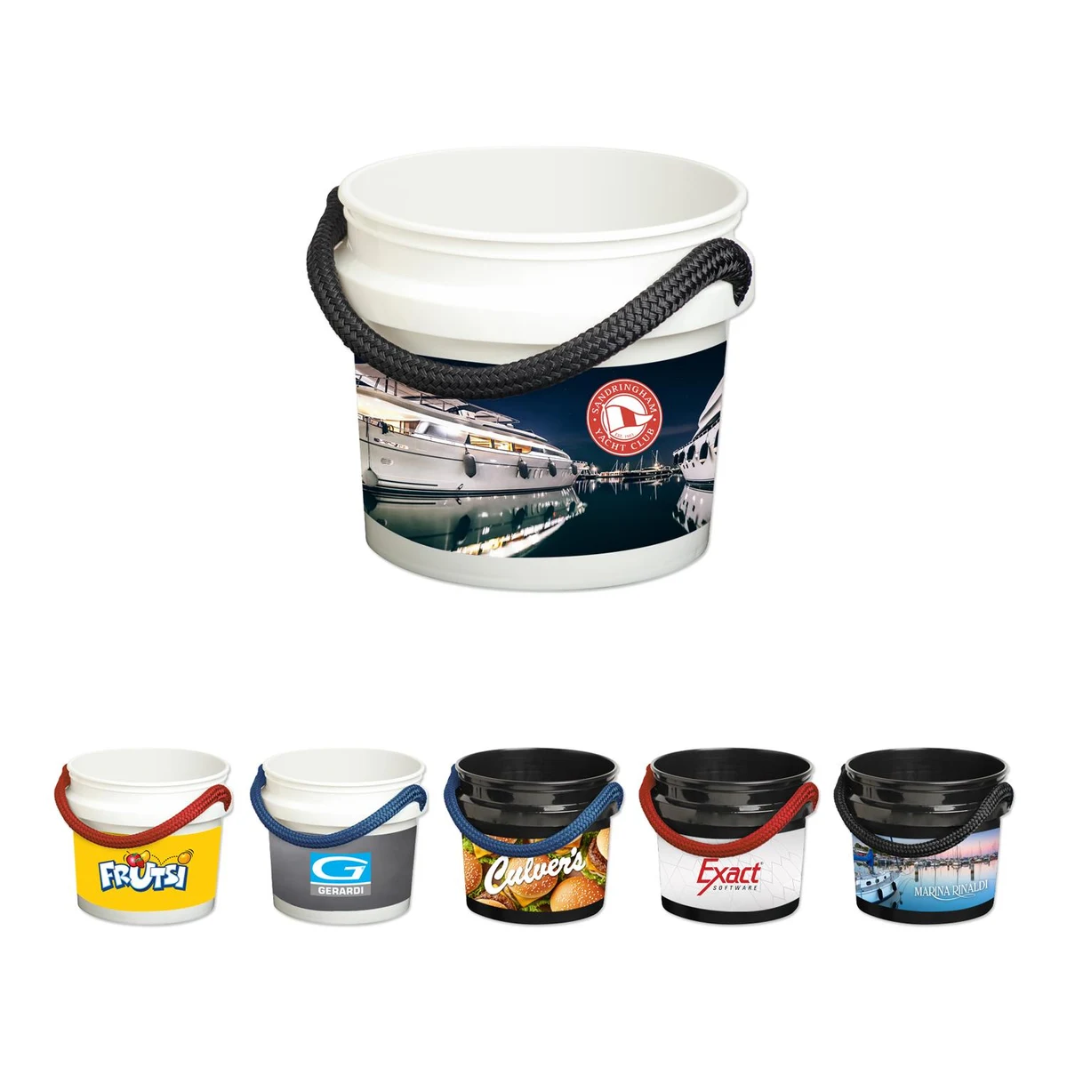 3.5 Gallon Custom Rope Handle Bucket 1