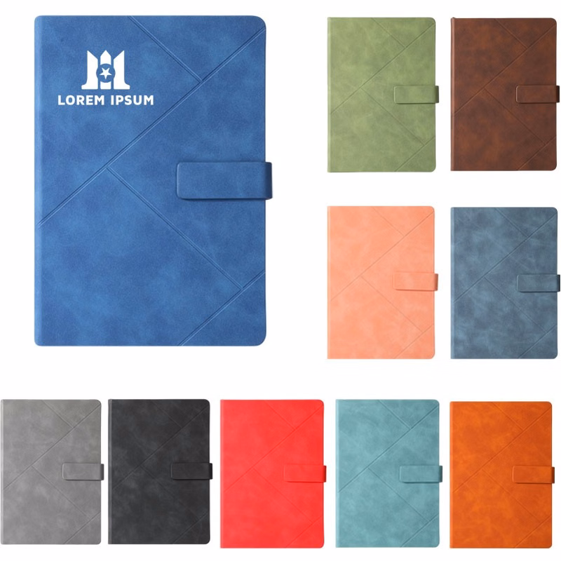 A5 PU Leather Notebook with Lay-Flat Binding
