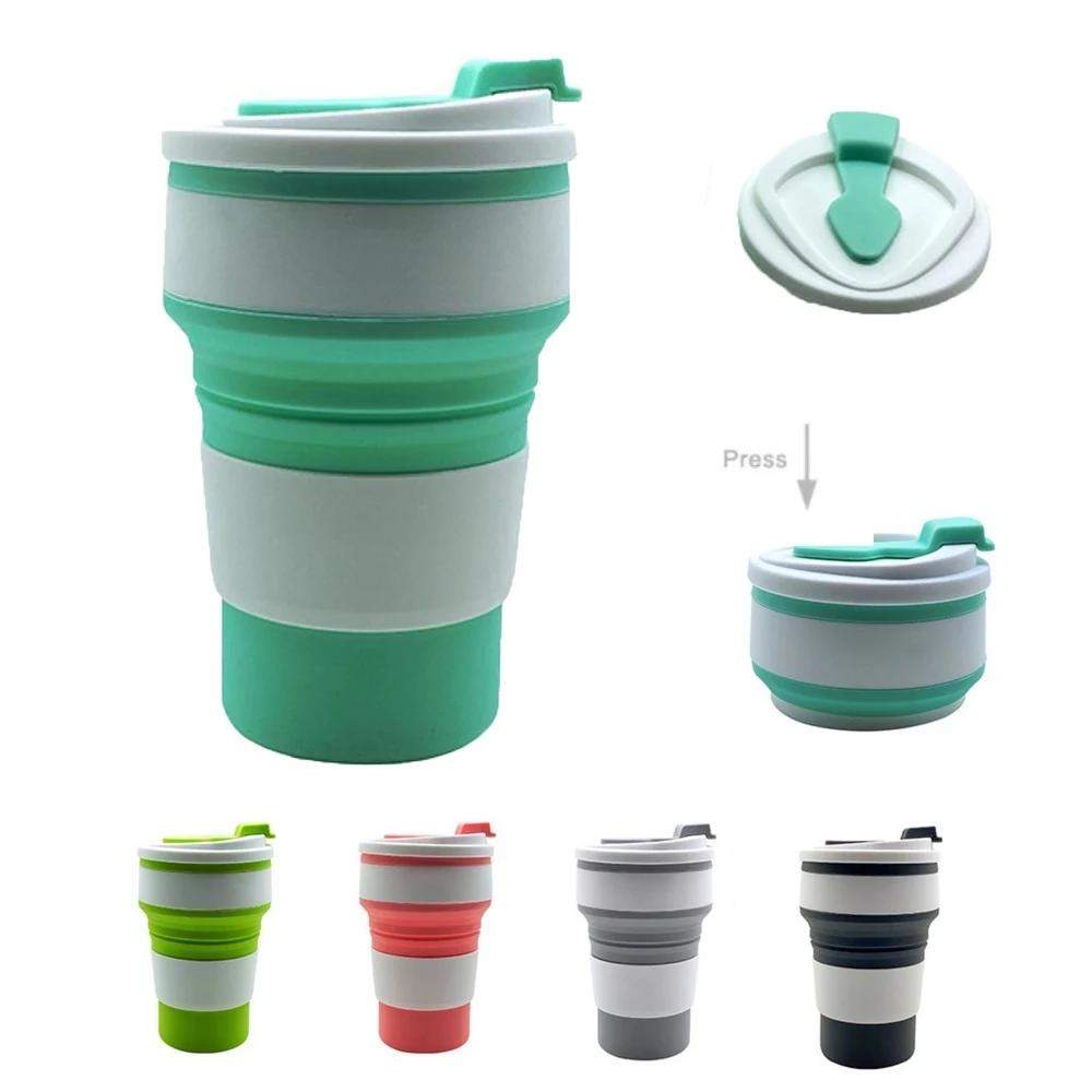 12oz Collapsible Silicone Travel Folding Cup 1