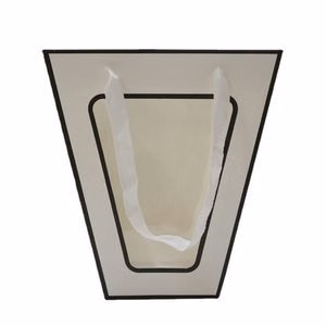 Trapezoid Paper Bag With Window