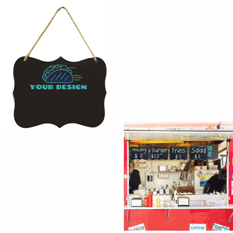 4''X6'' Mini Wooden Hanging Chalkboard