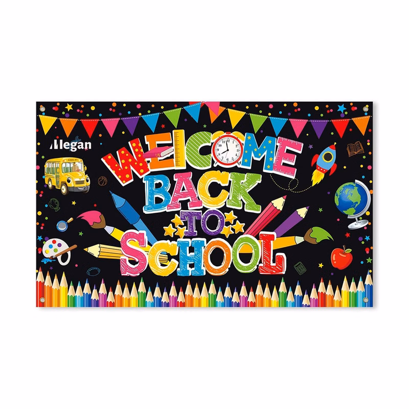 Welcome Back To School Backdrop