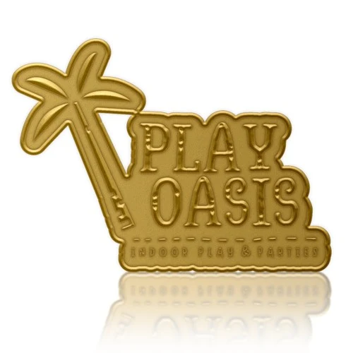 Die Struck Solid Brass Lapel Pin With Shiny Plating - Silver, Gold, Copper, Bronze 1