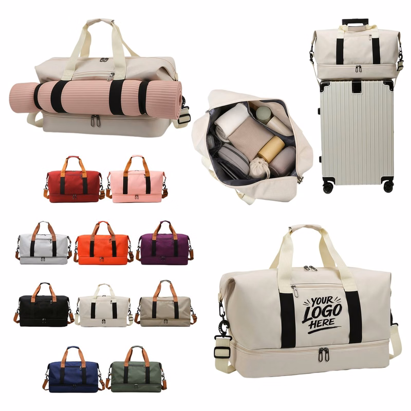 Waterproof 32L Weekender Gym Bag with Shoe Compartment