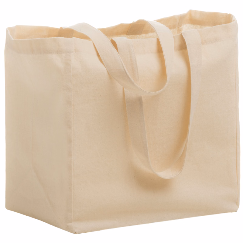 6 Oz. Colored Cotton Canvas Grocery Tote (12"x13"x8")