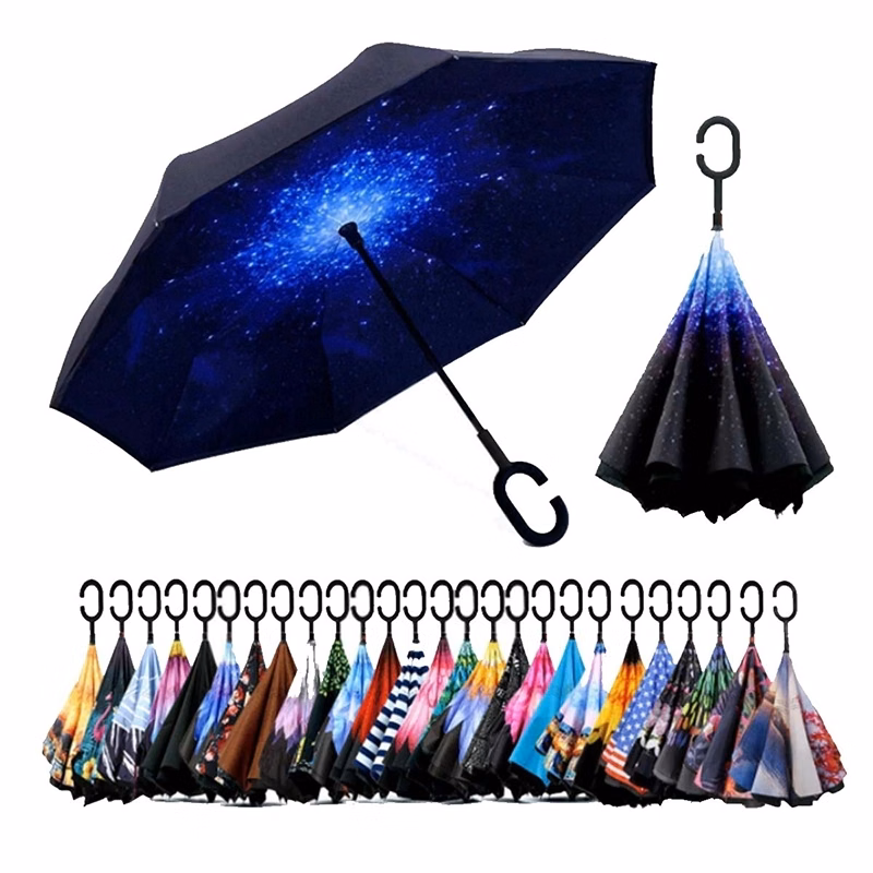 Reverse Upside Down Umbrella With C-Shaped