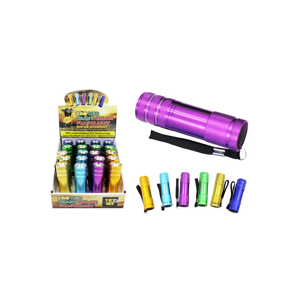 COB LED Metal Flashlights Assorted 1