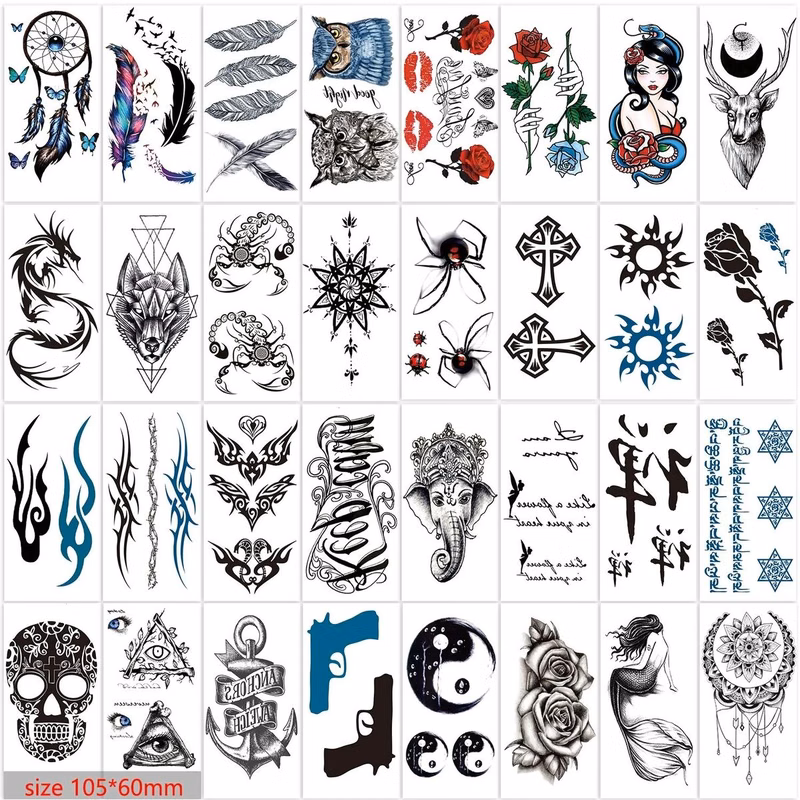 Custom Temporary Tattoos 4"X6"