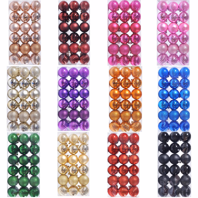 Christmas Ornament Plastic Ball Set