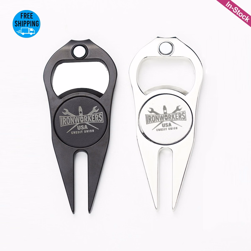 Zinc Alloy Divot Tool With Bottle Opener